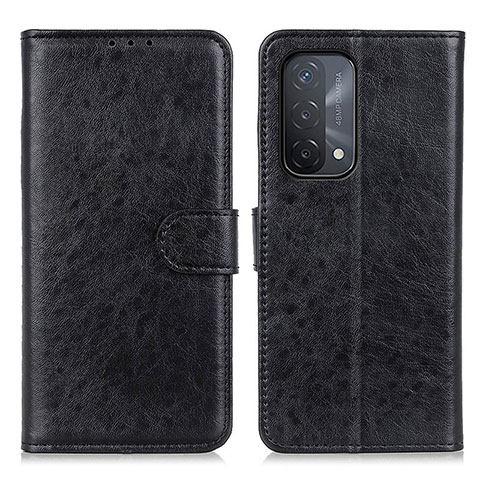 Handytasche Stand Schutzhülle Flip Leder Hülle A04D für Oppo A93 5G Schwarz