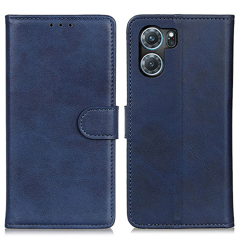 Handytasche Stand Schutzhülle Flip Leder Hülle A04D für Oppo K10 5G Blau