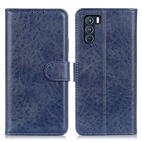 Handytasche Stand Schutzhülle Flip Leder Hülle A04D für Oppo K9 Pro 5G Blau