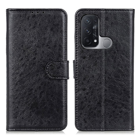 Handytasche Stand Schutzhülle Flip Leder Hülle A04D für Oppo Reno5 A Schwarz