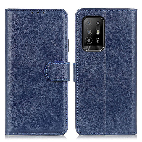 Handytasche Stand Schutzhülle Flip Leder Hülle A04D für Oppo Reno5 Z 5G Blau