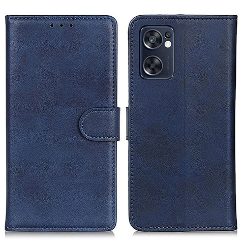 Handytasche Stand Schutzhülle Flip Leder Hülle A04D für Oppo Reno7 SE 5G Blau