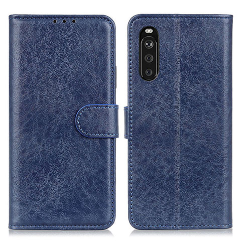 Handytasche Stand Schutzhülle Flip Leder Hülle A04D für Sony Xperia 10 III Lite Blau