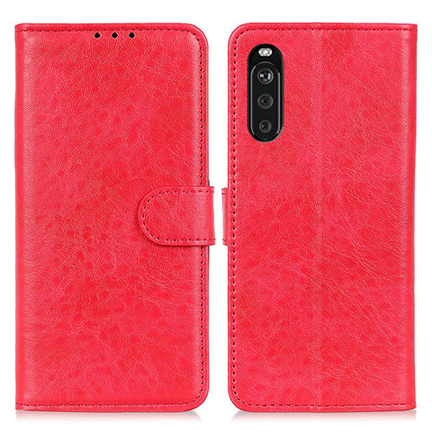 Handytasche Stand Schutzhülle Flip Leder Hülle A04D für Sony Xperia 10 III Rot