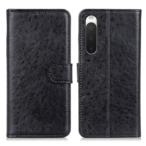 Handytasche Stand Schutzhülle Flip Leder Hülle A04D für Sony Xperia 10 IV SO-52C Schwarz