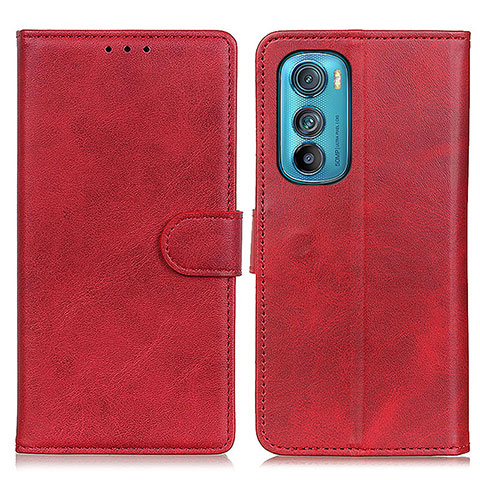 Handytasche Stand Schutzhülle Flip Leder Hülle A05D für Motorola Moto Edge 30 5G Rot