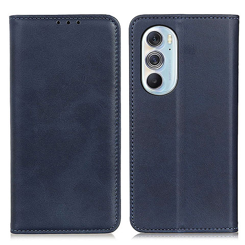 Handytasche Stand Schutzhülle Flip Leder Hülle A05D für Motorola Moto Edge 30 Pro 5G Blau