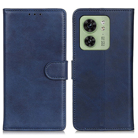 Handytasche Stand Schutzhülle Flip Leder Hülle A05D für Motorola Moto Edge 40 5G Blau