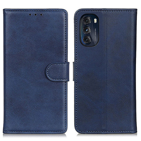 Handytasche Stand Schutzhülle Flip Leder Hülle A05D für Motorola Moto G 5G (2022) Blau