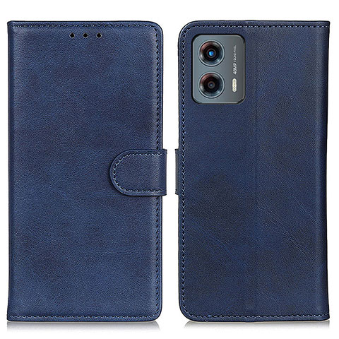 Handytasche Stand Schutzhülle Flip Leder Hülle A05D für Motorola Moto G 5G (2023) Blau