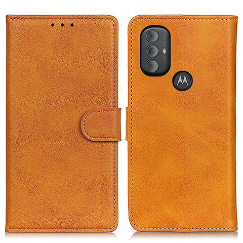 Handytasche Stand Schutzhülle Flip Leder Hülle A05D für Motorola Moto G Play (2023) Braun