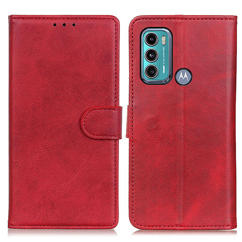 Handytasche Stand Schutzhülle Flip Leder Hülle A05D für Motorola Moto G40 Fusion Rot