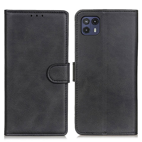 Handytasche Stand Schutzhülle Flip Leder Hülle A05D für Motorola Moto G50 5G Schwarz