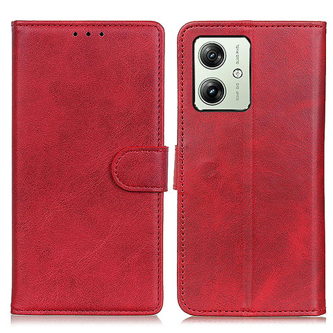 Handytasche Stand Schutzhülle Flip Leder Hülle A05D für Motorola Moto G54 5G Rot