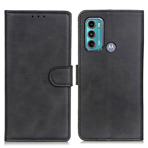 Handytasche Stand Schutzhülle Flip Leder Hülle A05D für Motorola Moto G60 Schwarz