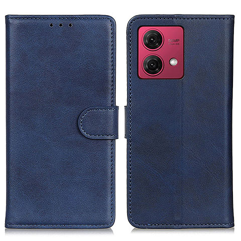 Handytasche Stand Schutzhülle Flip Leder Hülle A05D für Motorola Moto G84 5G Blau