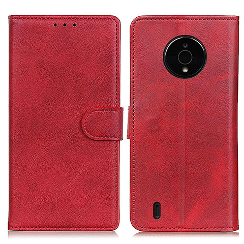Handytasche Stand Schutzhülle Flip Leder Hülle A05D für Nokia C200 Rot