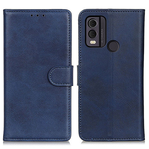 Handytasche Stand Schutzhülle Flip Leder Hülle A05D für Nokia C22 Blau