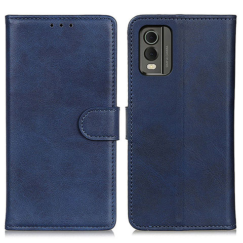 Handytasche Stand Schutzhülle Flip Leder Hülle A05D für Nokia C32 Blau