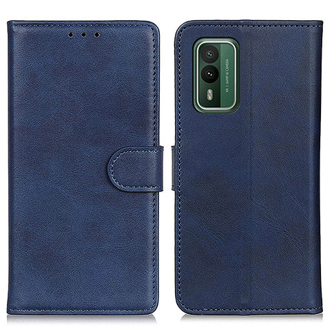 Handytasche Stand Schutzhülle Flip Leder Hülle A05D für Nokia XR21 Blau