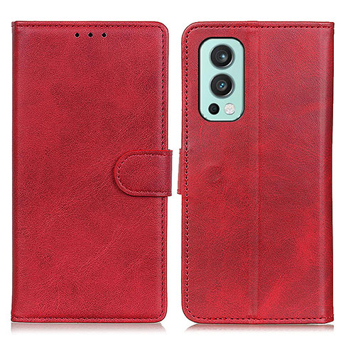 Handytasche Stand Schutzhülle Flip Leder Hülle A05D für OnePlus Nord 2 5G Rot