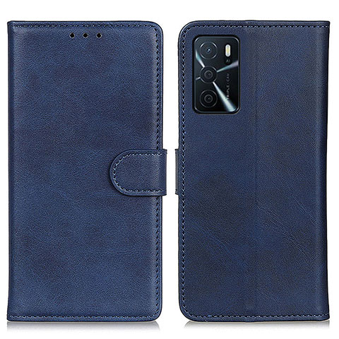 Handytasche Stand Schutzhülle Flip Leder Hülle A05D für Oppo A16s Blau