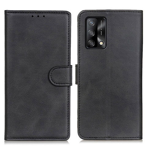 Handytasche Stand Schutzhülle Flip Leder Hülle A05D für Oppo A95 4G Schwarz