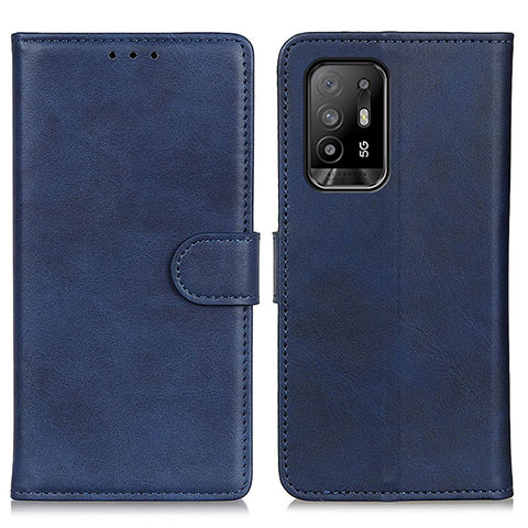 Handytasche Stand Schutzhülle Flip Leder Hülle A05D für Oppo A95 5G Blau