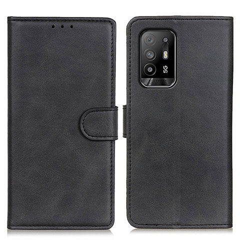 Handytasche Stand Schutzhülle Flip Leder Hülle A05D für Oppo A95 5G Schwarz