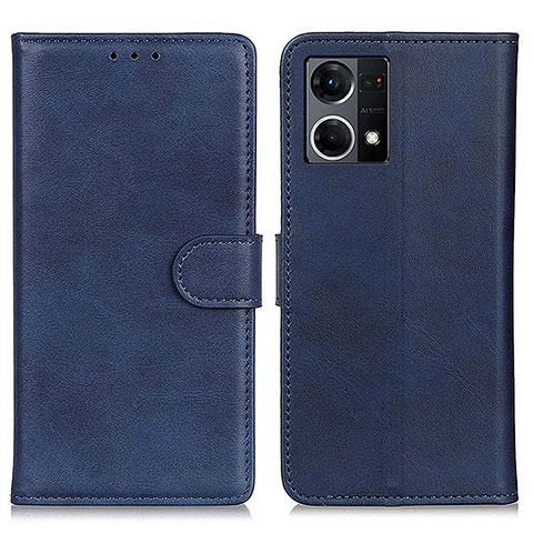 Handytasche Stand Schutzhülle Flip Leder Hülle A05D für Oppo F21 Pro 4G Blau