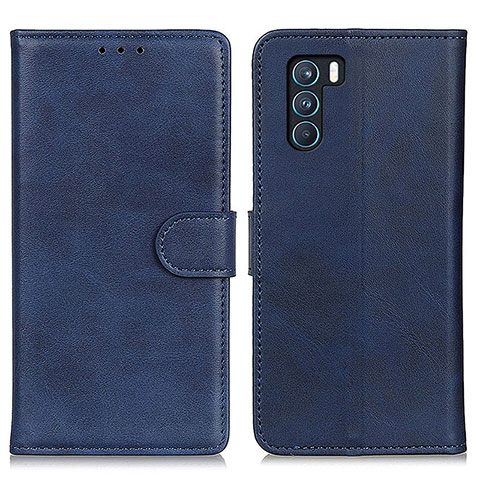 Handytasche Stand Schutzhülle Flip Leder Hülle A05D für Oppo K9 Pro 5G Blau