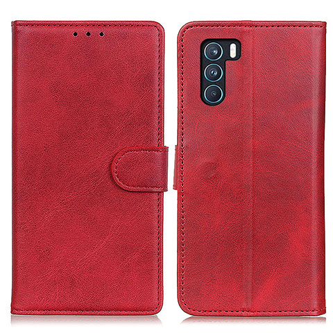 Handytasche Stand Schutzhülle Flip Leder Hülle A05D für Oppo K9 Pro 5G Rot