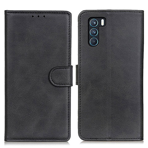 Handytasche Stand Schutzhülle Flip Leder Hülle A05D für Oppo K9 Pro 5G Schwarz