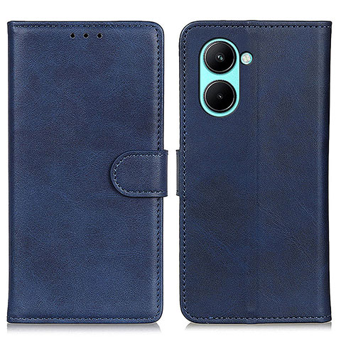 Handytasche Stand Schutzhülle Flip Leder Hülle A05D für Realme C33 (2023) Blau