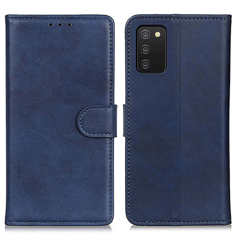 Handytasche Stand Schutzhülle Flip Leder Hülle A05D für Samsung Galaxy A02s Blau