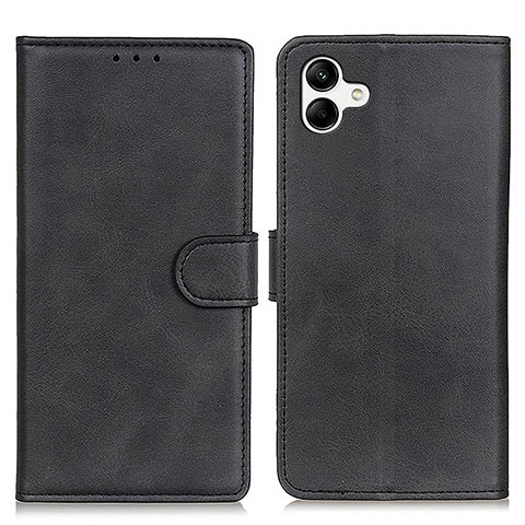 Handytasche Stand Schutzhülle Flip Leder Hülle A05D für Samsung Galaxy A04 4G Schwarz