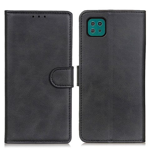 Handytasche Stand Schutzhülle Flip Leder Hülle A05D für Samsung Galaxy A22 5G Schwarz