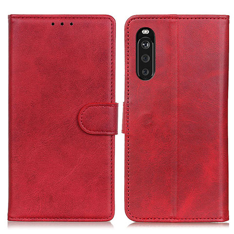 Handytasche Stand Schutzhülle Flip Leder Hülle A05D für Sony Xperia 10 III SO-52B Rot