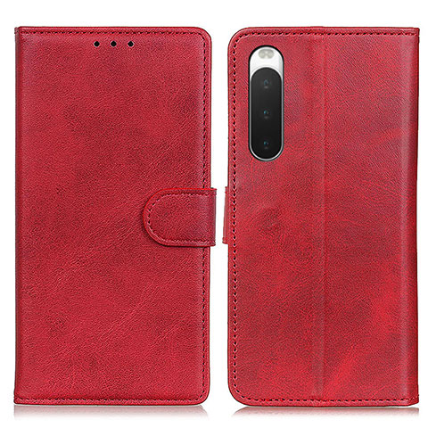 Handytasche Stand Schutzhülle Flip Leder Hülle A05D für Sony Xperia 10 IV SOG07 Rot