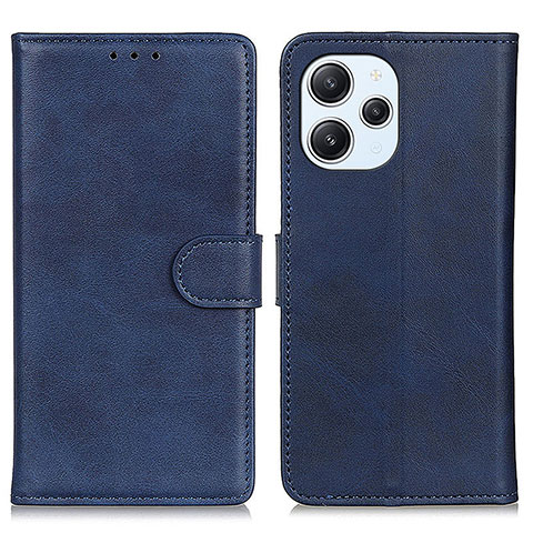 Handytasche Stand Schutzhülle Flip Leder Hülle A05D für Xiaomi Redmi 12 4G Blau