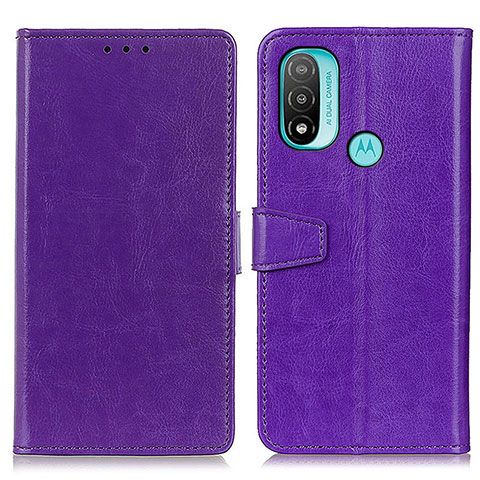 Handytasche Stand Schutzhülle Flip Leder Hülle A06D für Motorola Moto E30 Violett