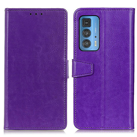 Handytasche Stand Schutzhülle Flip Leder Hülle A06D für Motorola Moto Edge 20 Pro 5G Violett