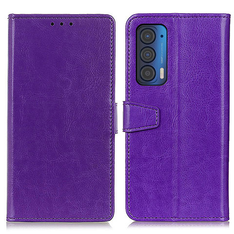 Handytasche Stand Schutzhülle Flip Leder Hülle A06D für Motorola Moto Edge (2021) 5G Violett