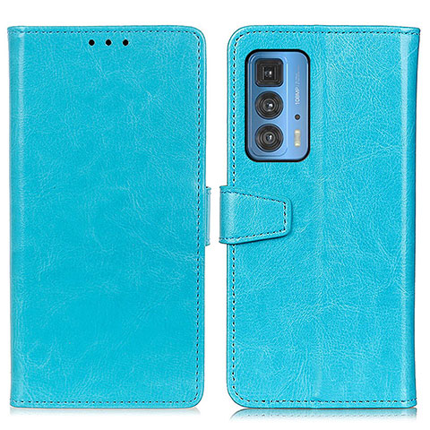 Handytasche Stand Schutzhülle Flip Leder Hülle A06D für Motorola Moto Edge S Pro 5G Hellblau