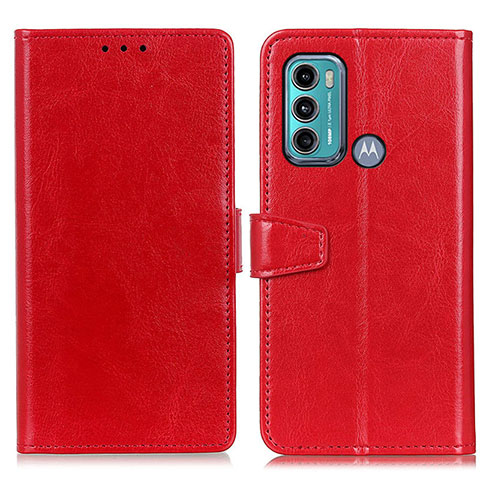 Handytasche Stand Schutzhülle Flip Leder Hülle A06D für Motorola Moto G40 Fusion Rot