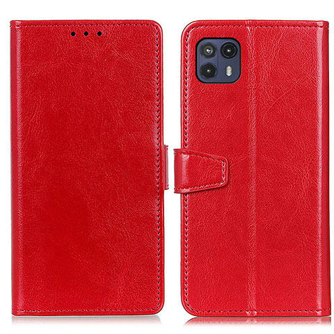 Handytasche Stand Schutzhülle Flip Leder Hülle A06D für Motorola Moto G50 5G Rot