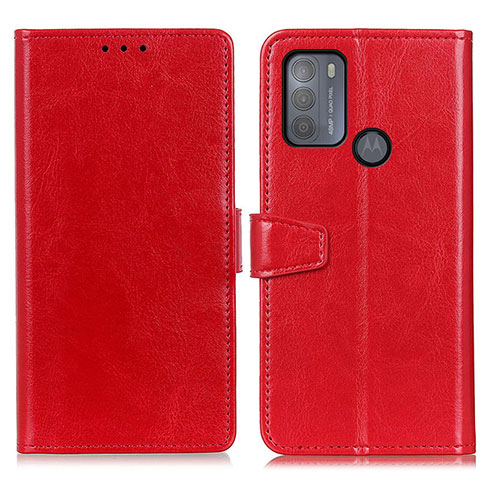 Handytasche Stand Schutzhülle Flip Leder Hülle A06D für Motorola Moto G50 Rot