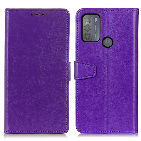 Handytasche Stand Schutzhülle Flip Leder Hülle A06D für Motorola Moto G50 Violett