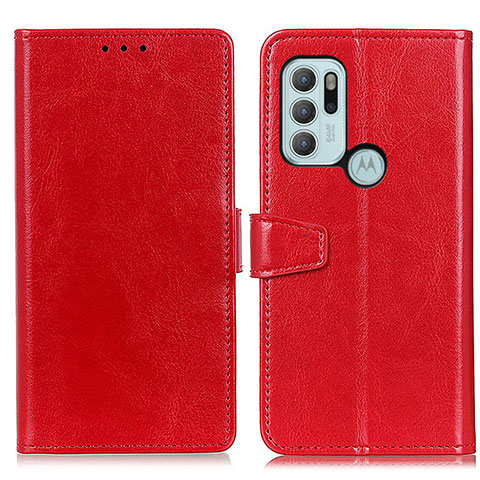 Handytasche Stand Schutzhülle Flip Leder Hülle A06D für Motorola Moto G60s Rot