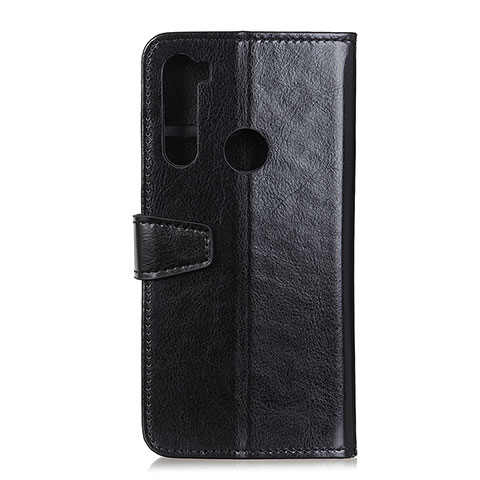 Handytasche Stand Schutzhülle Flip Leder Hülle A06D für Motorola Moto One Fusion Plus Schwarz